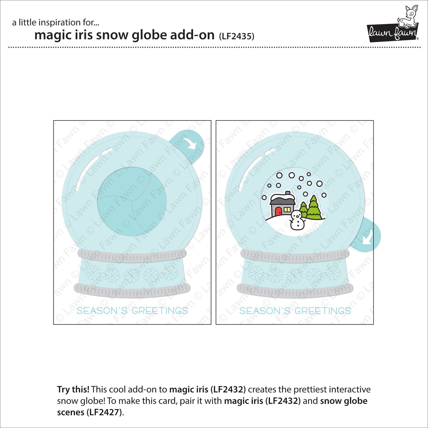 Lawn Fawn - Magic Iris Snow Globe Add-On