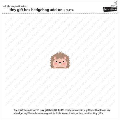 Lawn Fawn - Tiny Gift Box Hedgehog Add-On