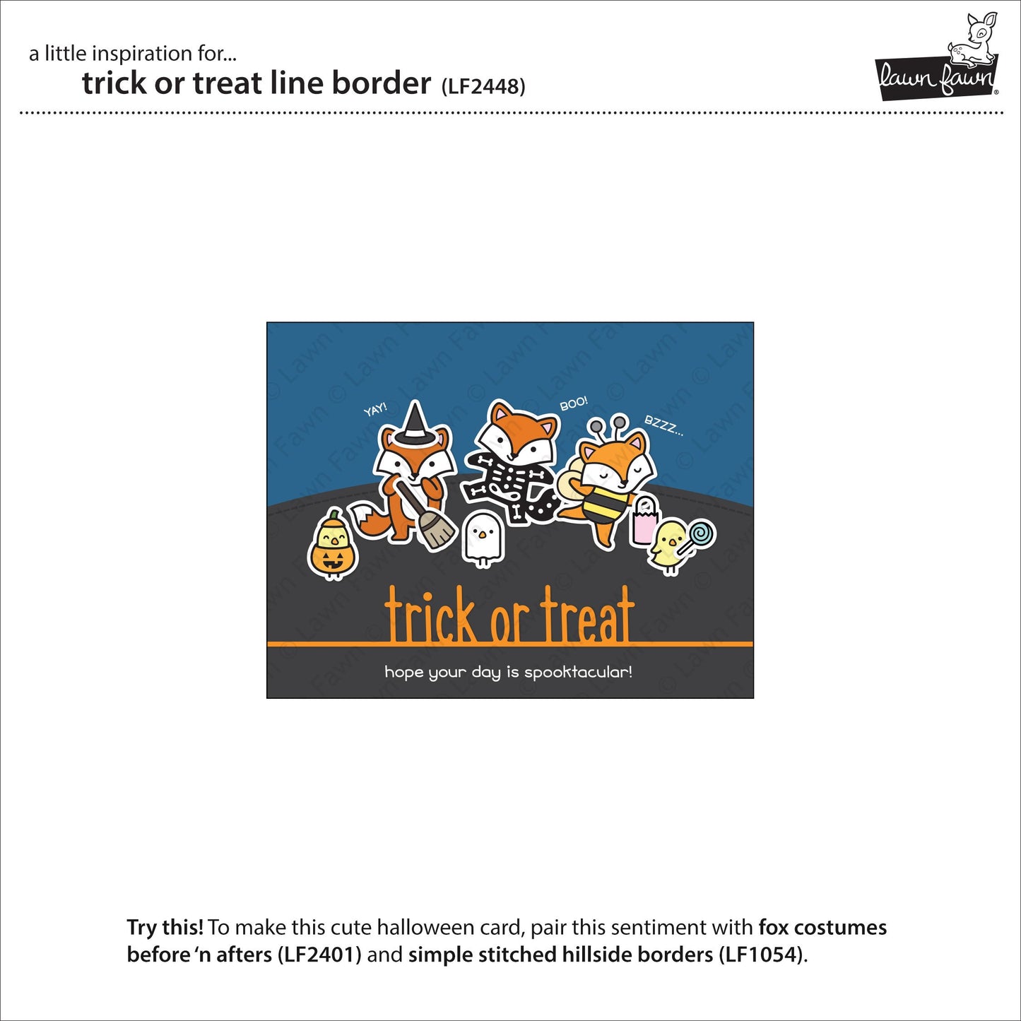 Lawn Fawn - Trick Or Treat Line Border