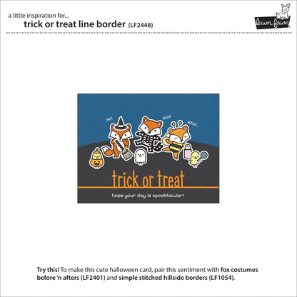 Lawn Fawn - Trick Or Treat Line Border