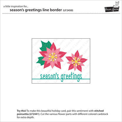 Lawn Fawn - Season's Greetings Line Border