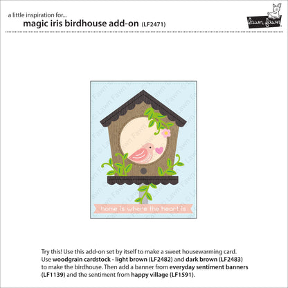 Lawn Fawn - Magic Iris Birdhouse Add-On