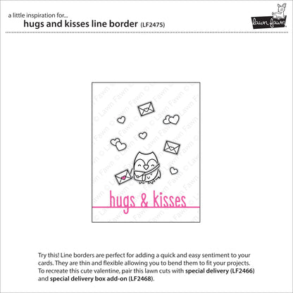 Lawn Fawn - Hugs And Kisses Line Border