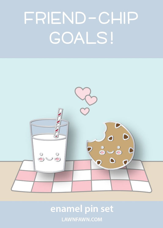 Lawn Fawn - Cookies And Milk Enamel Pin