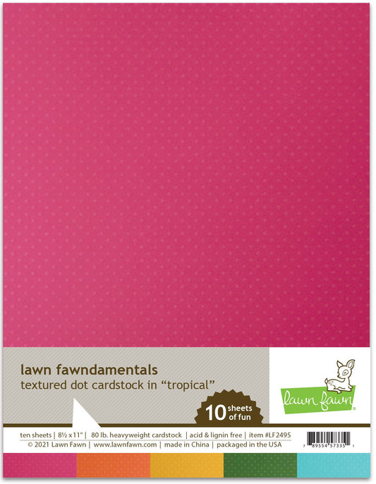 Lawn Fawn - Textured Dot Cardstock - Tropical