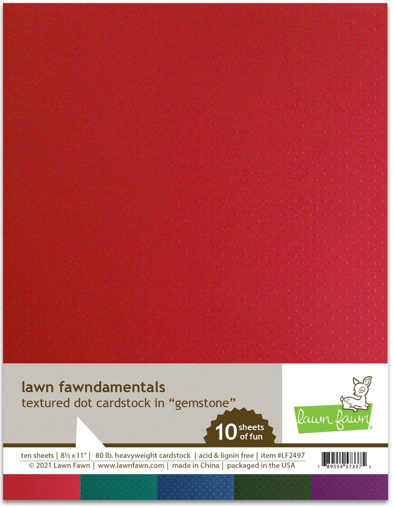 Lawn Fawn - Textured Dot Cardstock - Gemstone