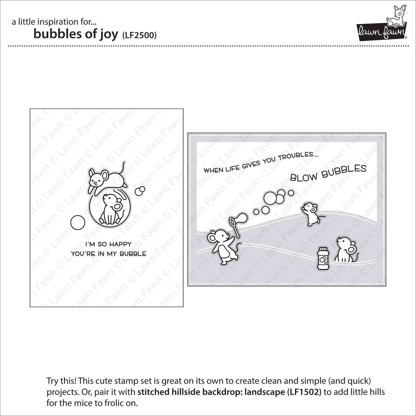 Lawn Fawn - Bubbles Of Joy