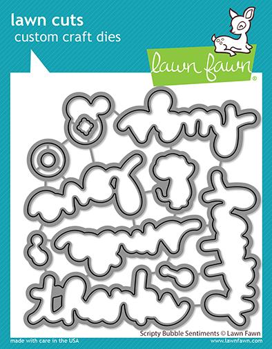 Lawn Fawn - Scripty Bubble Sentiments - Lawn Cuts
