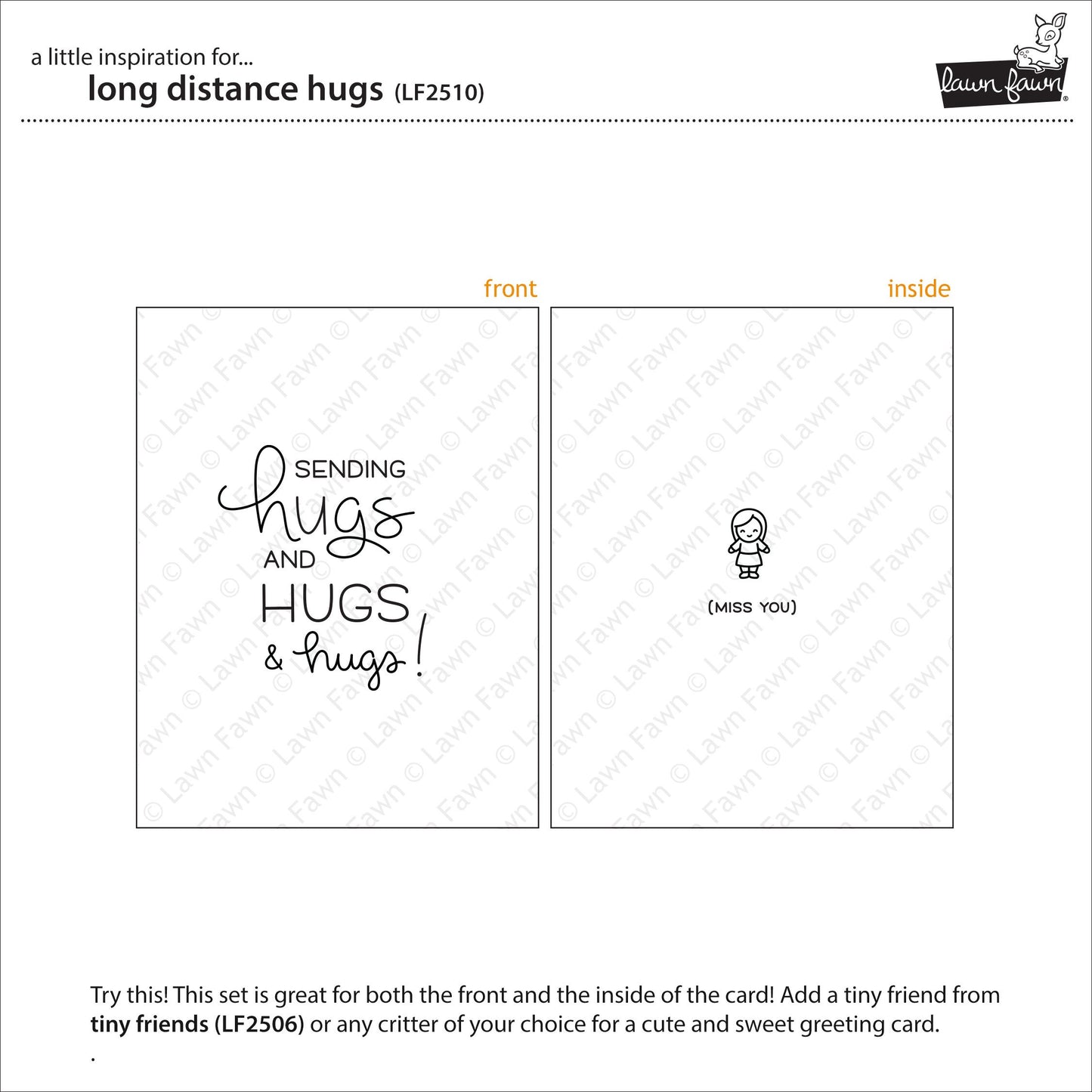 Lawn Fawn - Long Distance Hugs