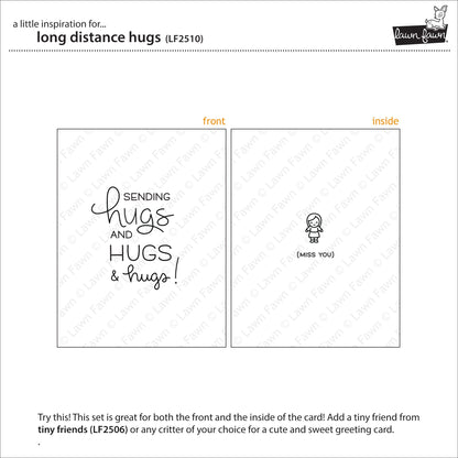Lawn Fawn - Long Distance Hugs