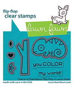 Lawn Fawn - One In A Chameleon Flip-Flop - Lawn Cuts