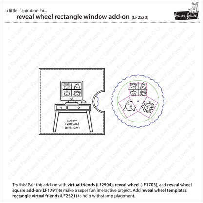 Lawn Fawn - Reveal Wheel Rectangle Window Add-On