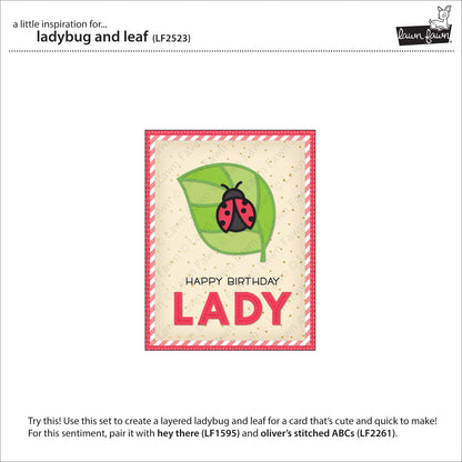 Lawn Fawn - Ladybug And Leaf