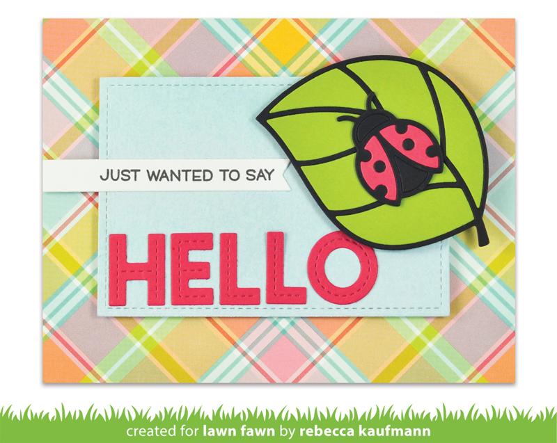 Lawn Fawn - Ladybug And Leaf