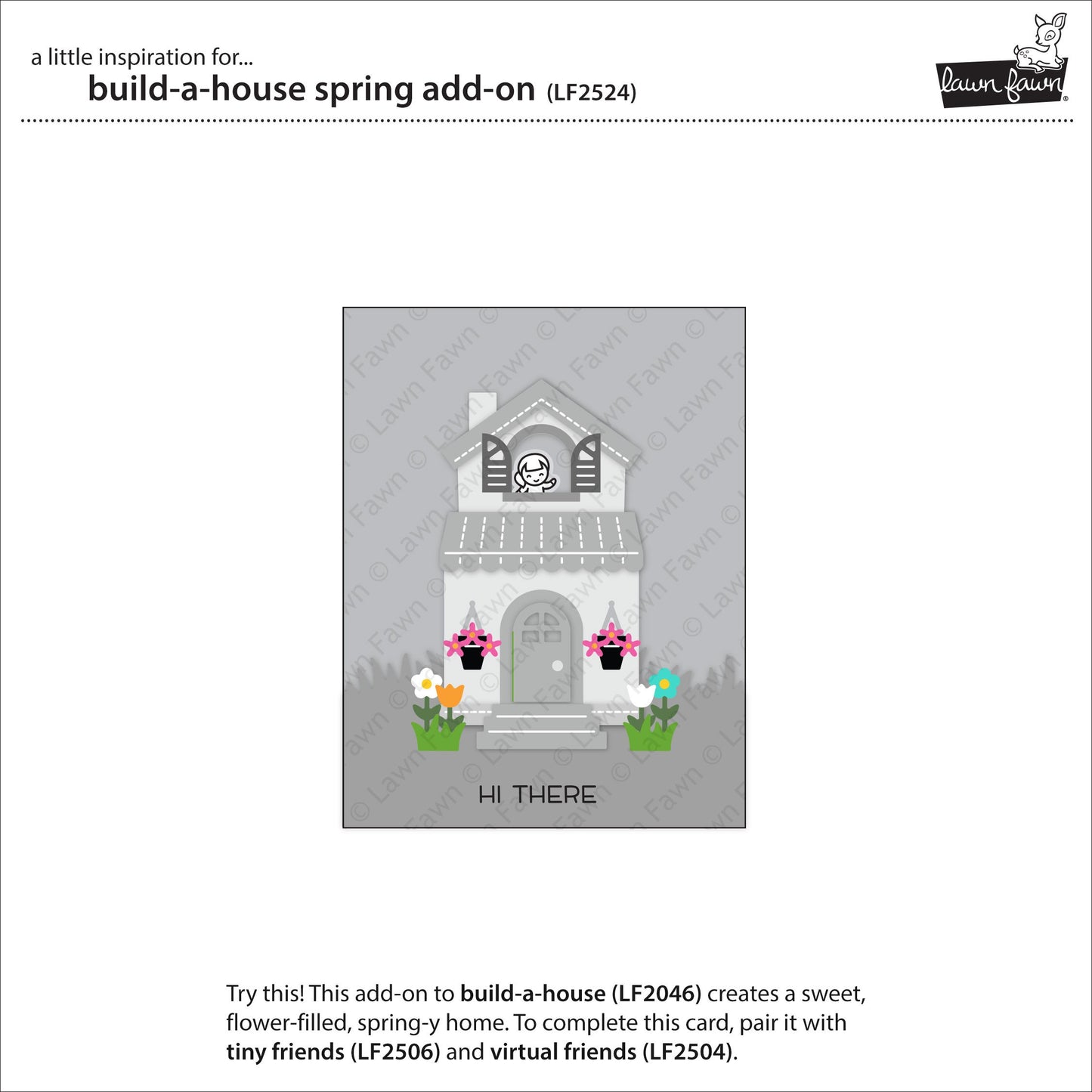 Lawn Fawn - Build-A-House Spring Add-On