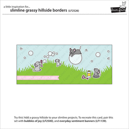 Lawn Fawn - Slimline Grassy Hillside Borders