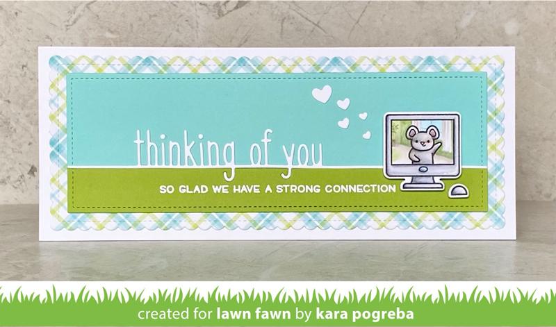 Lawn Fawn - Thinking Of You Line Border