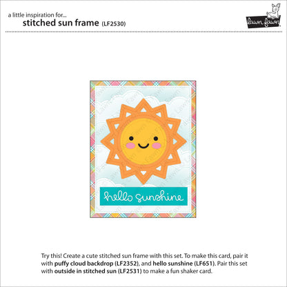 Lawn Fawn - Stitched Sun Frame