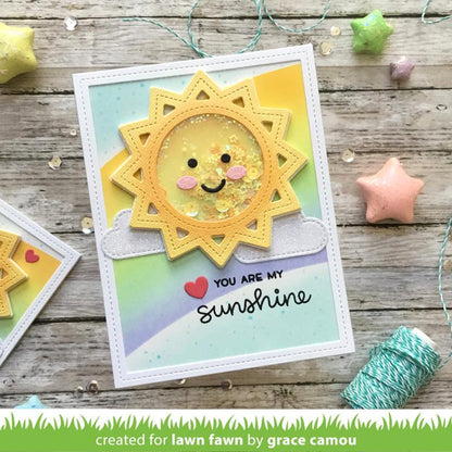 Lawn Fawn - Stitched Sun Frame