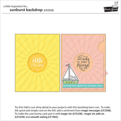 Lawn Fawn - Sunburst Backdrop