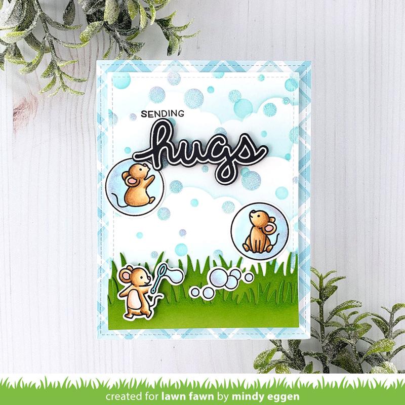 Lawn Fawn - Bubble Background Stencils (2pcs)