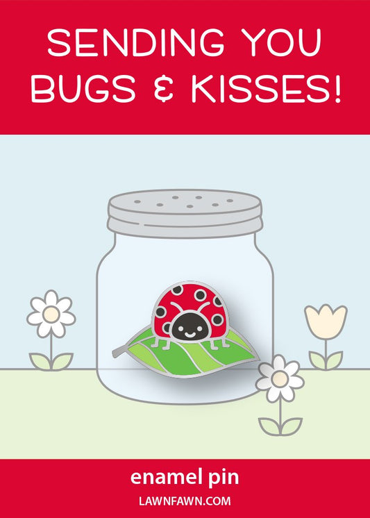 Lawn Fawn - Hey Lady Enamel Pin