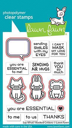 Lawn Fawn - Say What? Masked Critters - Lawn Cuts