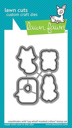 Lawn Fawn - Say What? Masked Critters - Lawn Cuts
