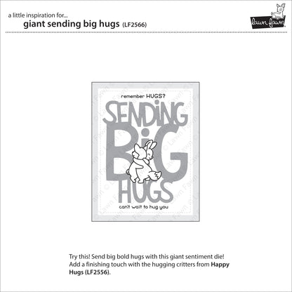 Lawn Fawn - Giant Sending Big Hugs