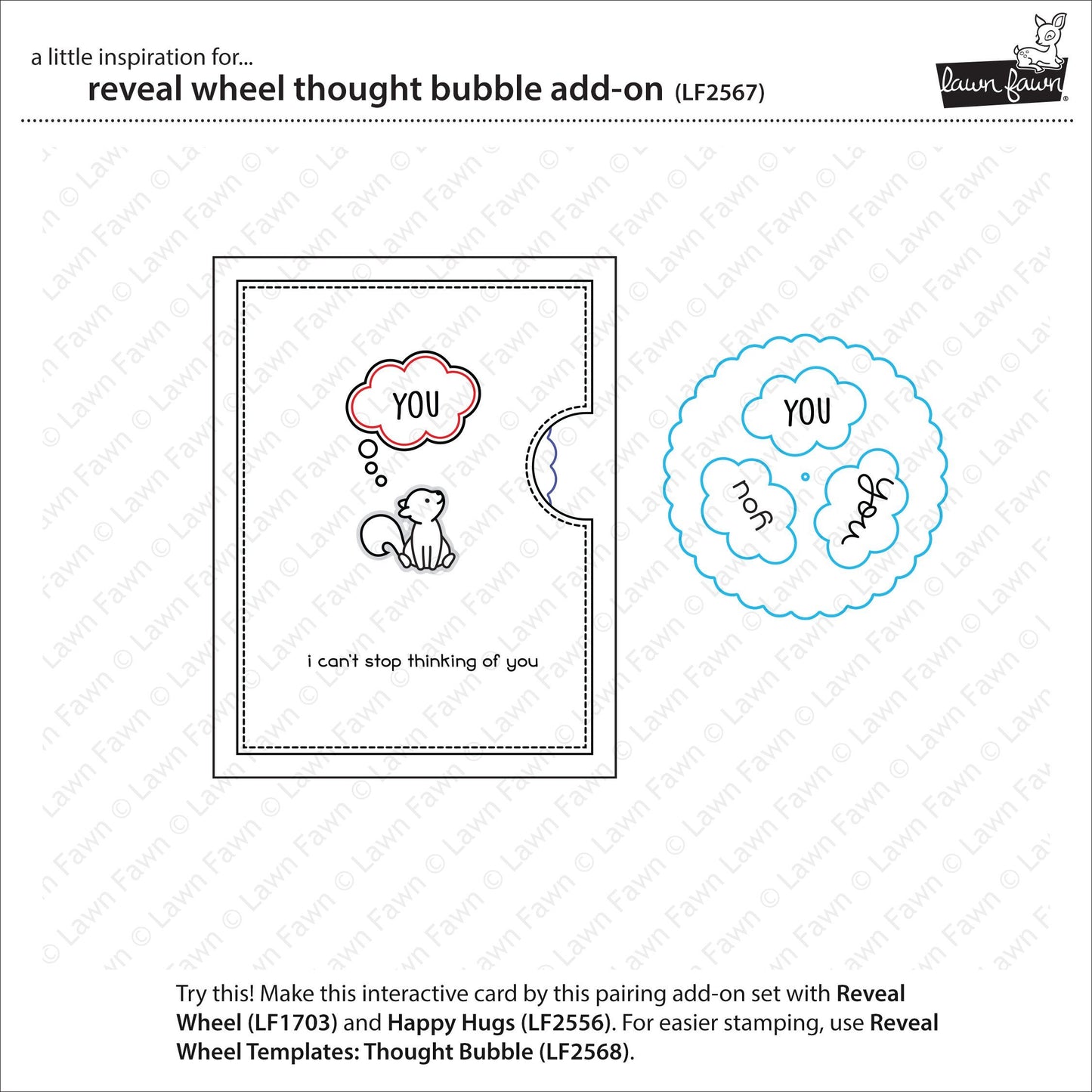 Lawn Fawn - Reveal Wheel Thought Bubble Add-On