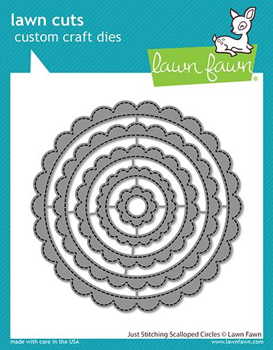 Lawn Fawn - Just Stitching Scalloped Circles
