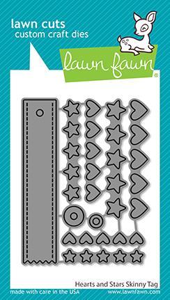 Lawn Fawn - Hearts And Stars Skinny Tag