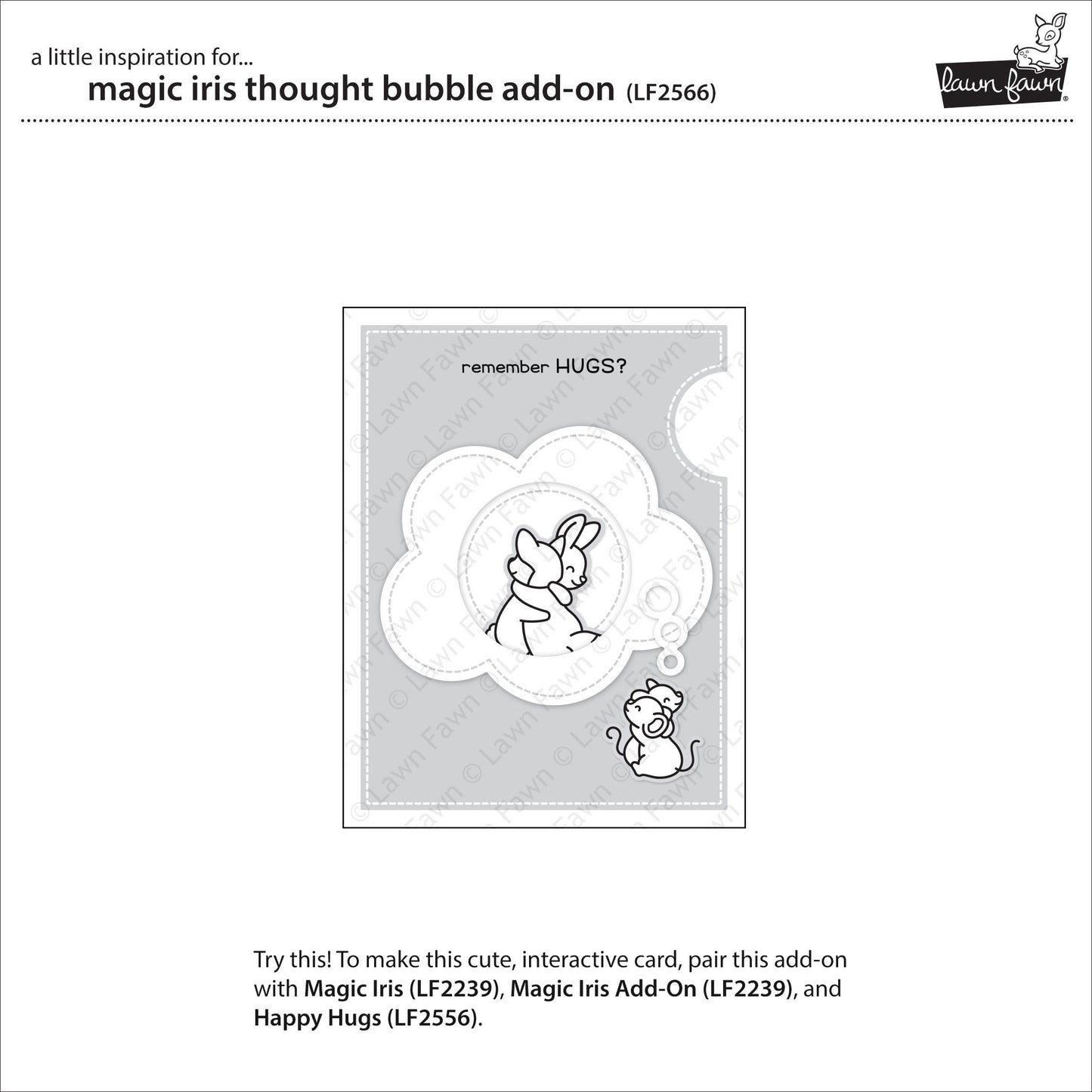 Lawn Fawn - Magic Iris Thought Bubble Add-On