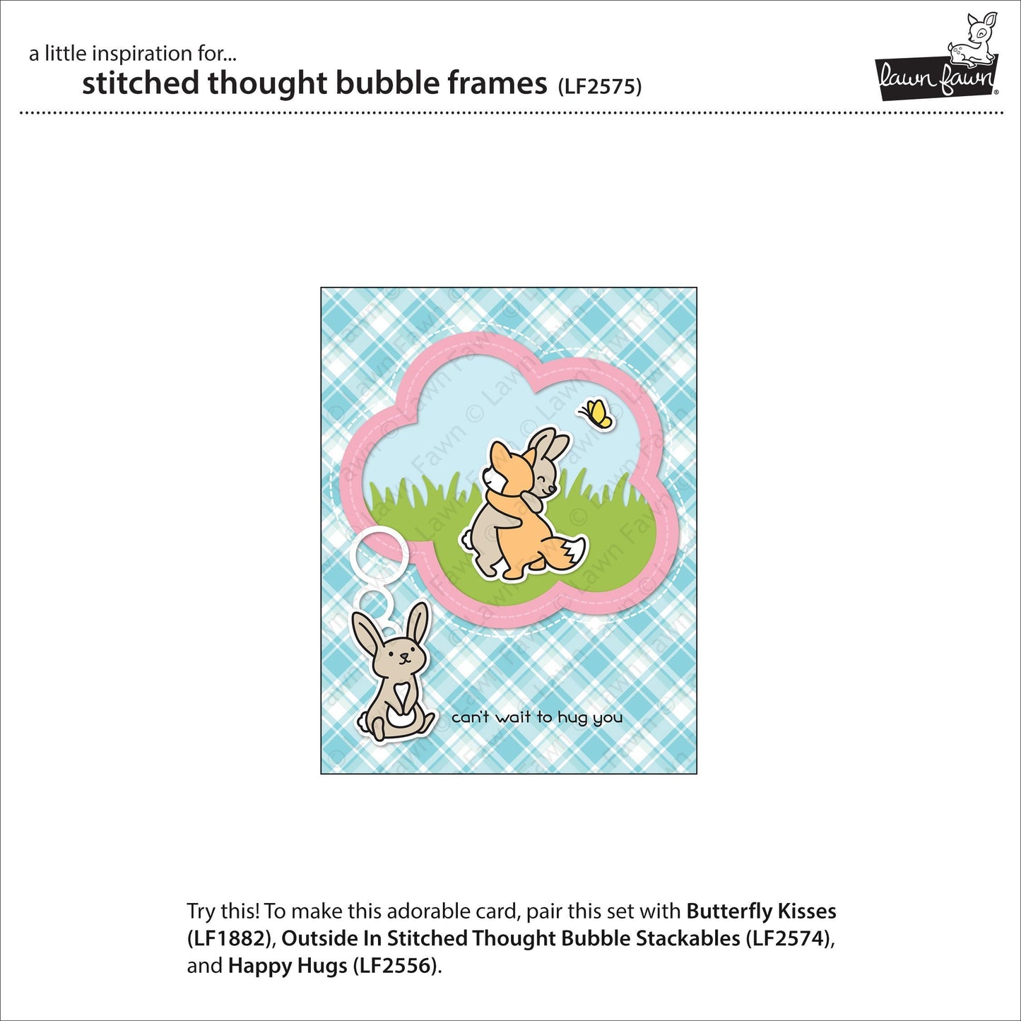 Lawn Fawn - Stitched Thought Bubble Frames
