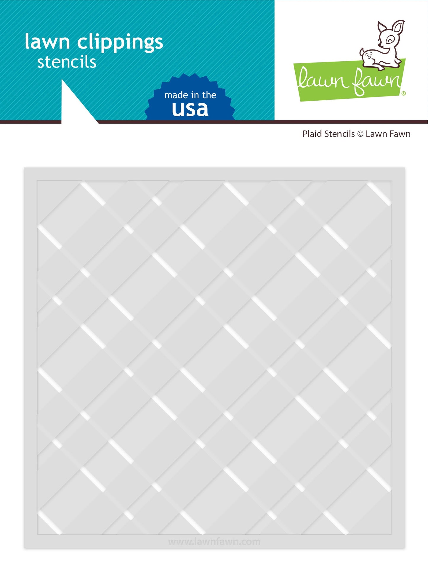 Lawn Fawn - Plaid Stencils (2pcs)