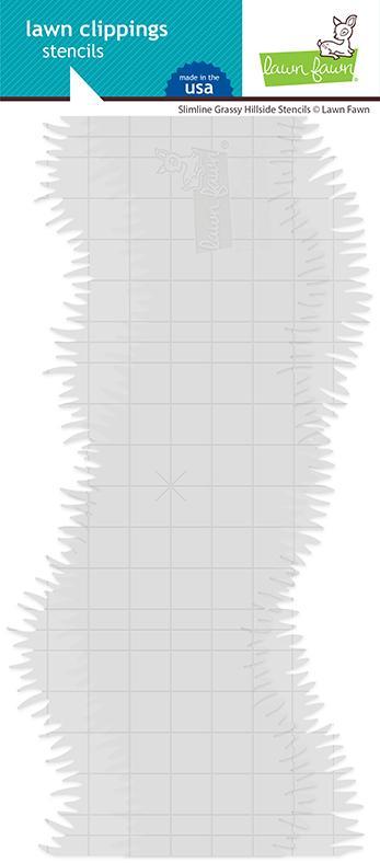 Lawn Fawn - Slimline Grassy Hillside Stencils