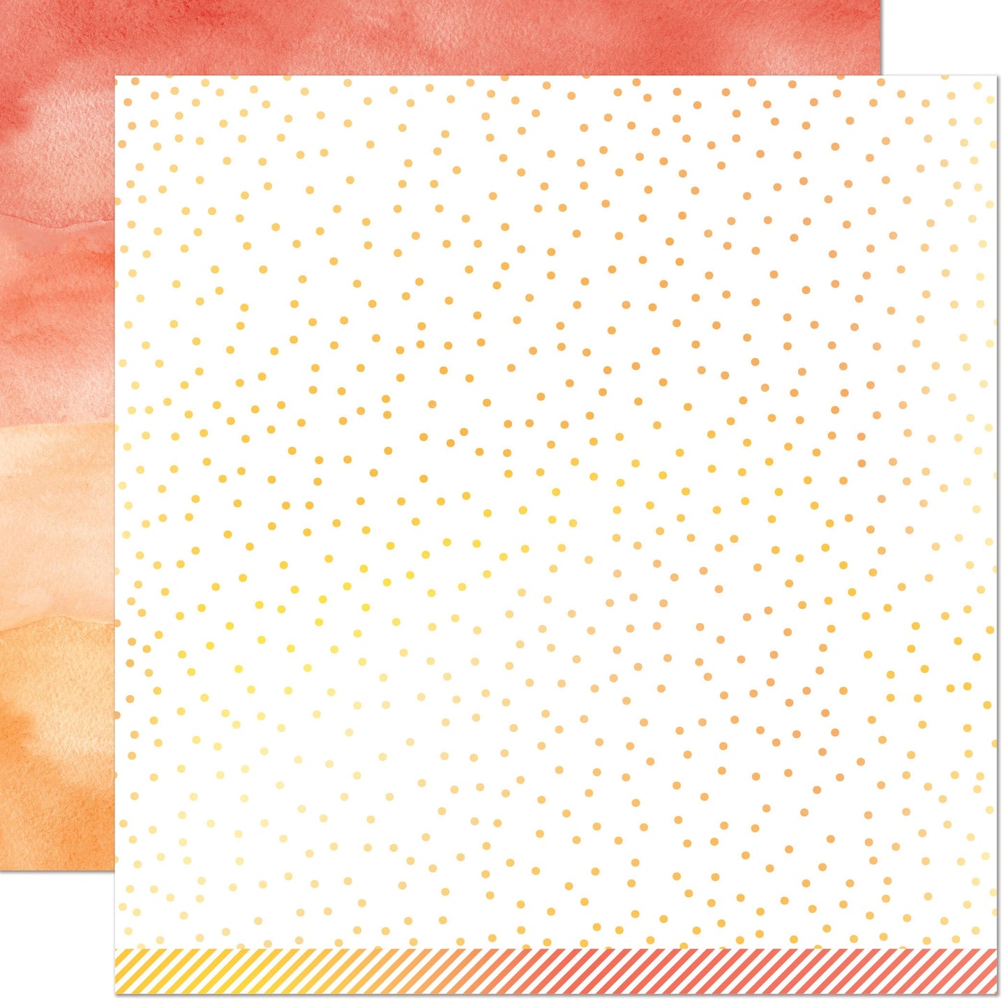 Lawn Fawn - Watercolor Wishes Rainbow - Carnelian 12x12"