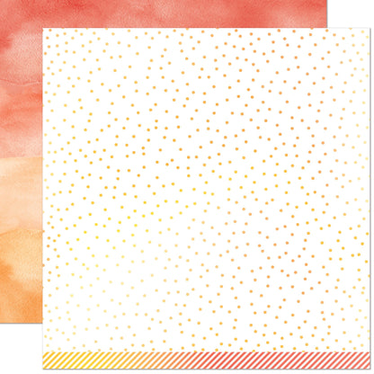 Lawn Fawn - Watercolor Wishes Rainbow - Carnelian 12x12"