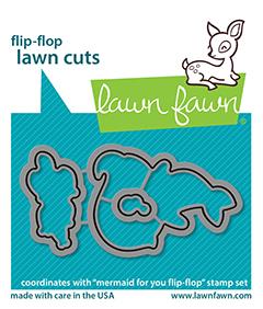 Lawn Fawn - Mermaid For You Flip-Flop - Lawn Cuts