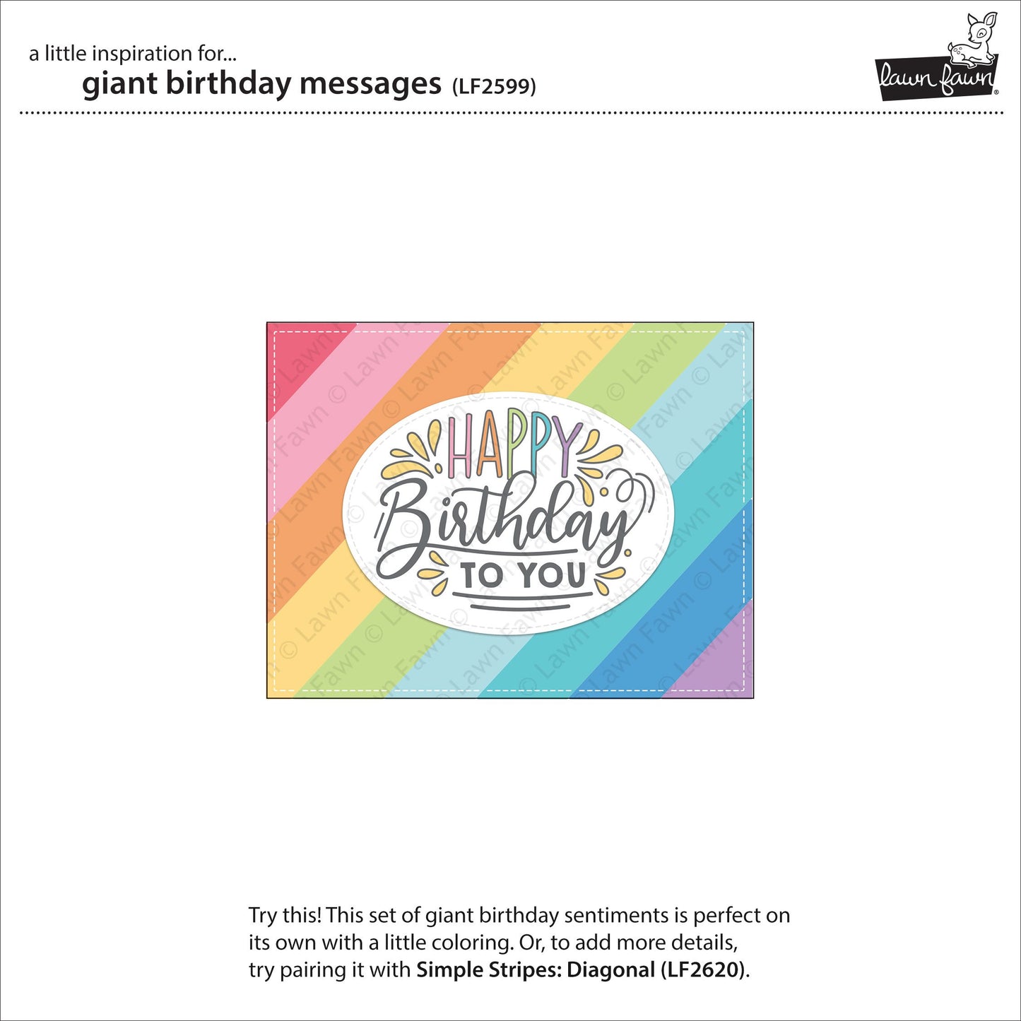 Lawn Fawn - Giant Birthday Messages