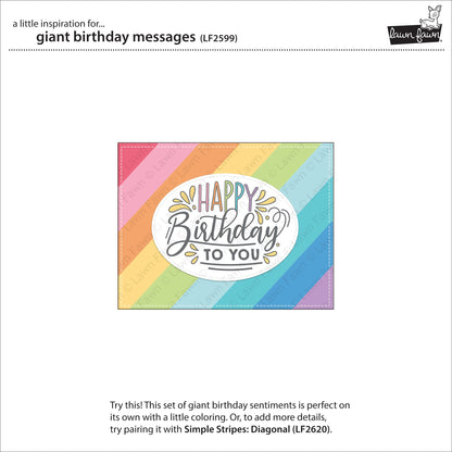 Lawn Fawn - Giant Birthday Messages