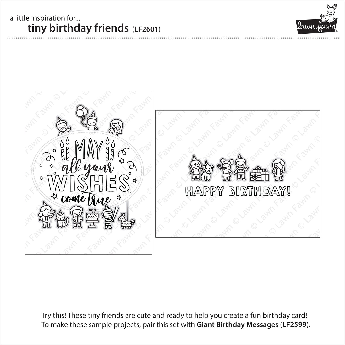 Lawn Fawn - Tiny Birthday Friends