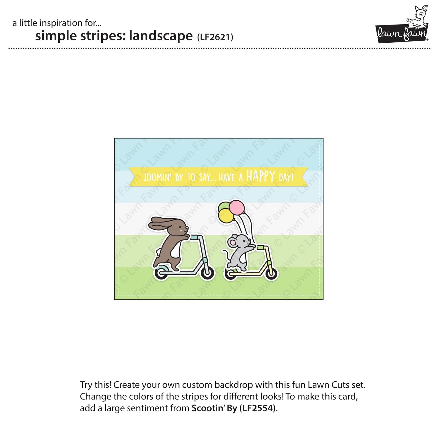 Lawn Fawn - Simple Stripes: Landscape