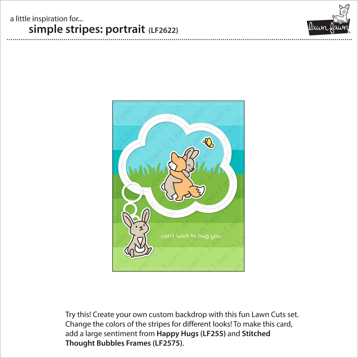 Lawn Fawn - Simple Stripes: Portrait