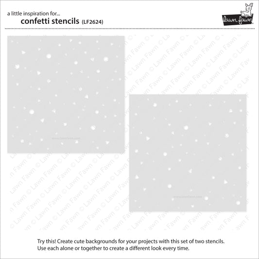 Lawn Fawn - Confetti Stencils (2pcs)