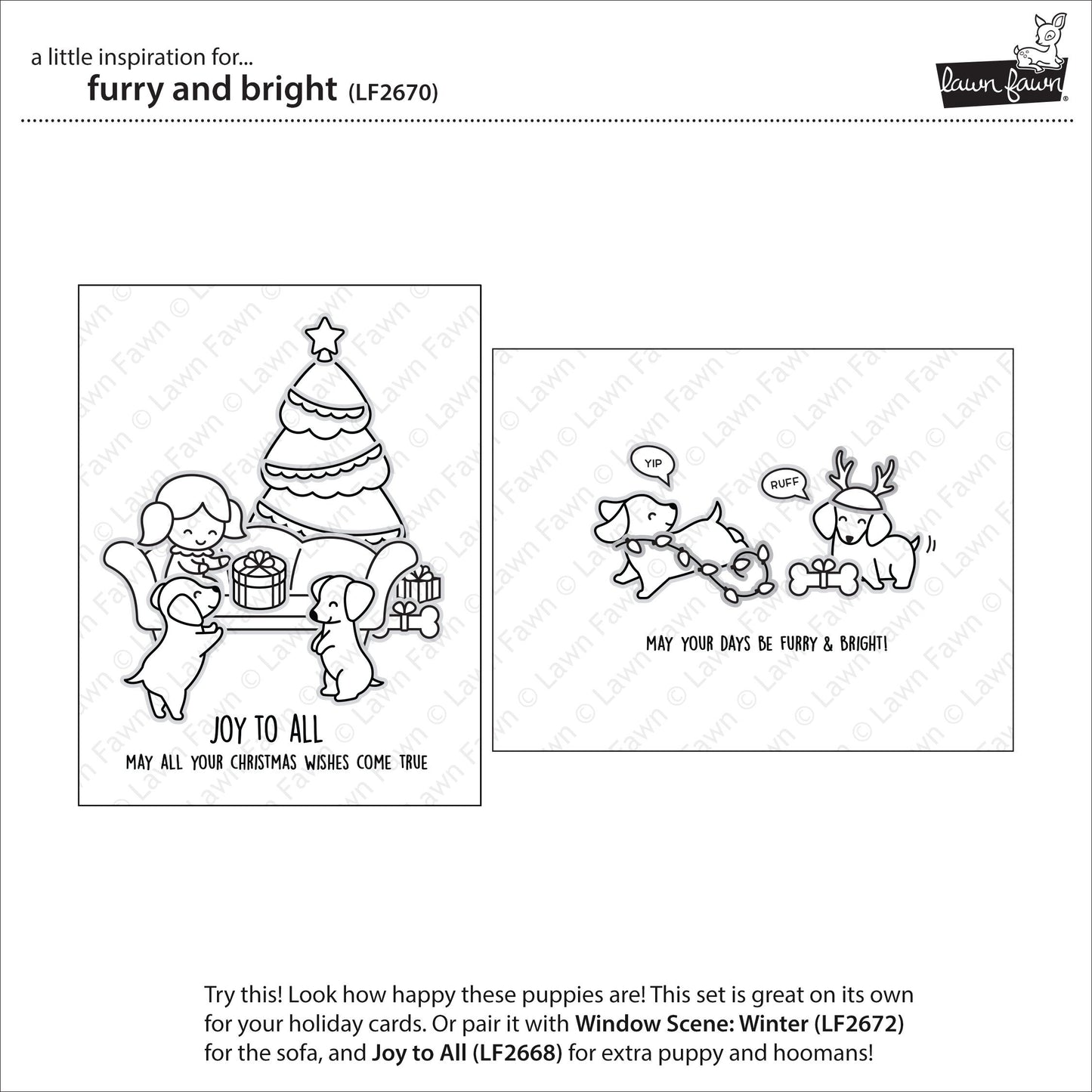 Lawn Fawn - Furry And Bright