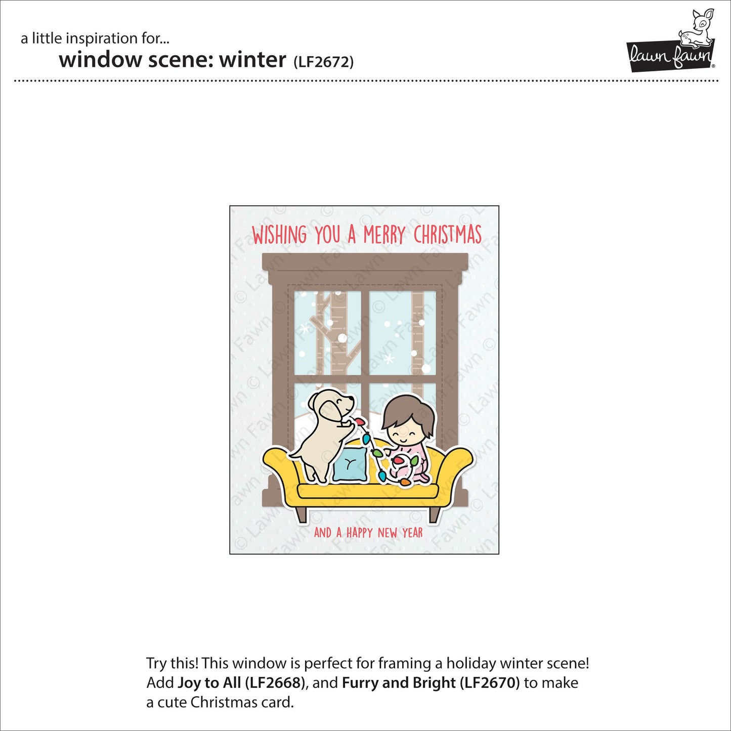 Lawn Fawn - Window Scene: Winter