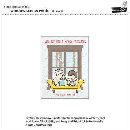 Lawn Fawn - Window Scene: Winter