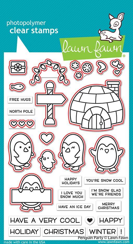 Lawn Fawn - Penguin Party Lawn Cuts