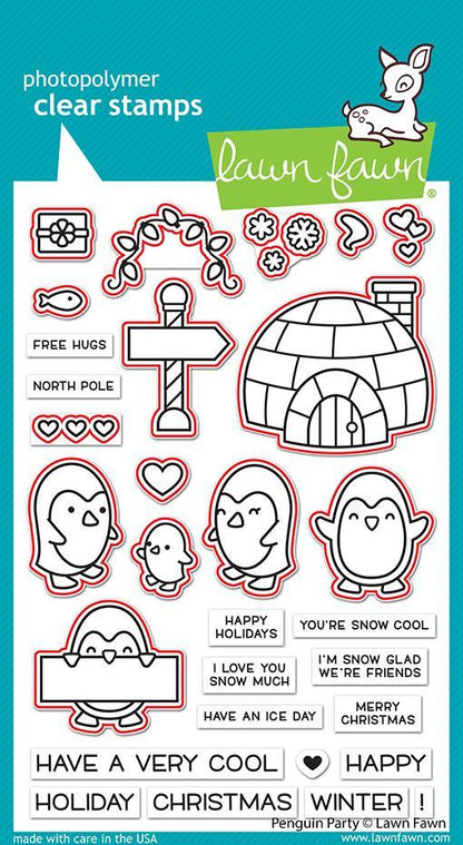 Lawn Fawn - Penguin Party Lawn Cuts